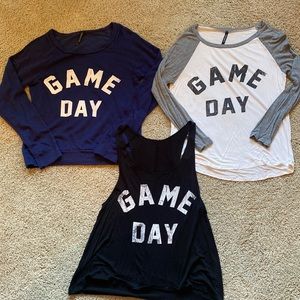 GAMEDAY bundle - sweatshirt, baseball tee, & tank!